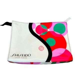 Shiseido -  Glossy Cosmetic Bags White Multicolor